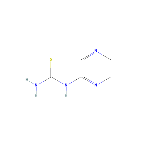 pyrazin-2-ylthiourea (CAS: 31437-05-5) - Chemical Structure and Molecular Formula 