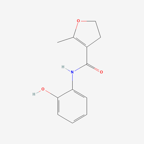 N-(2-hydroxyphenyl)-5-methyl-2,3-dihydrofuran-4-carboxamide (CAS: 32713-04-5) - Chemical Structure and Molecular Formula 