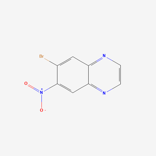6-bromo-7-nitroquinoxaline (CAS: 113269-09-3) - Chemical Structure and Molecular Formula 