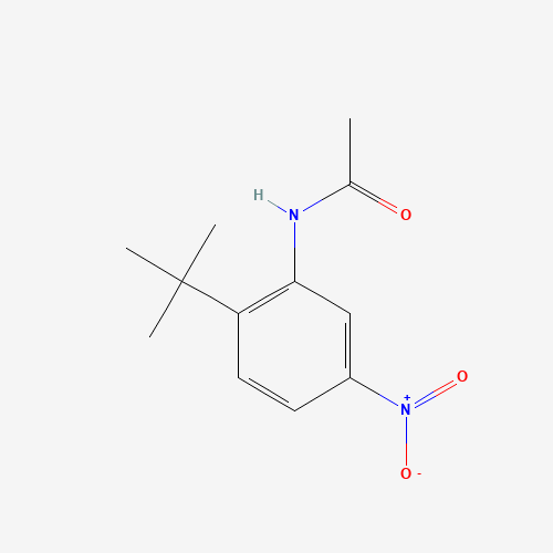 N-(2-tert-butyl-5-nitrophenyl)acetamide (CAS: 342045-15-2) - Chemical Structure and Molecular Formula 