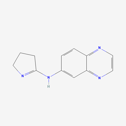 N-(3,4-dihydro-2H-pyrrol-5-yl)quinoxalin-6-amine (CAS: 1287746-71-7) - Chemical Structure and Molecular Formula 