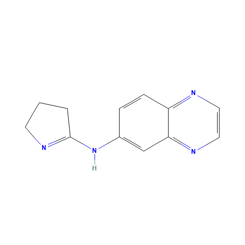 N-(3,4-dihydro-2H-pyrrol-5-yl)quinoxalin-6-amine (CAS: 1287746-71-7) - Chemical Structure and Molecular Formula 