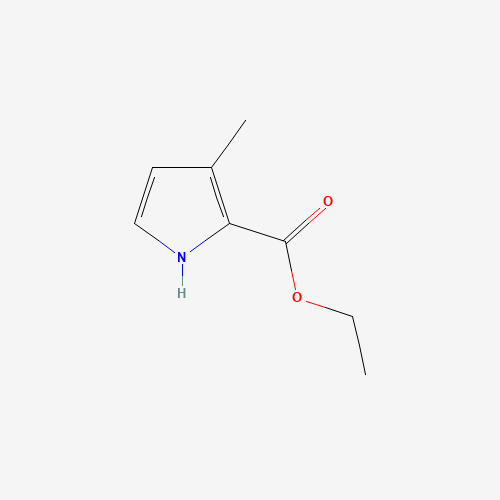 ethyl 3-methyl-1H-pyrrole-2-carboxylate (CAS: 3284-47-7) - Chemical Structure and Molecular Formula 