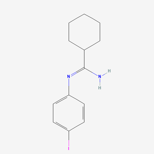 N'-(4-iodophenyl)cyclohexanecarboximidamide (CAS: 1039767-92-4) - Chemical Structure and Molecular Formula 
