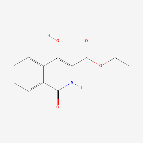 ethyl 4-hydroxy-1-oxo-2H-isoquinoline-3-carboxylate (CAS: 14174-93-7) - Chemical Structure and Molecular Formula 
