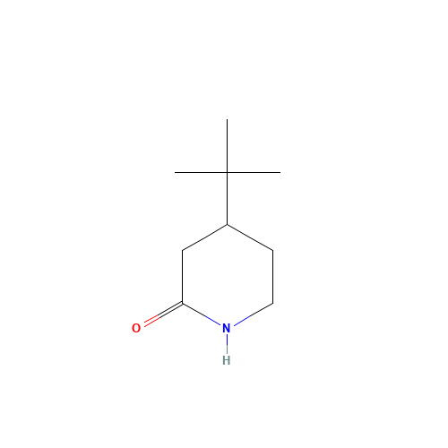 4-tert-butylpiperidin-2-one (CAS: 50549-20-7) - Chemical Structure and Molecular Formula 