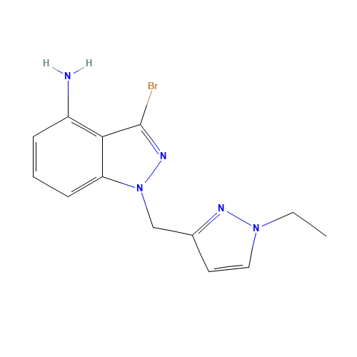 3-bromo-1-[(1-ethylpyrazol-3-yl)methyl]indazol-4-amine (CAS: 1527518-34-8) - Related Chemical Product
