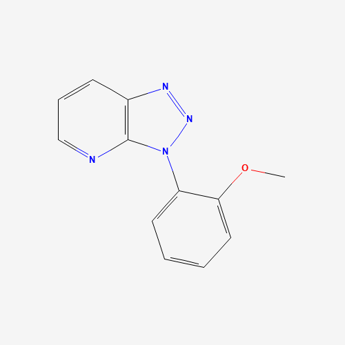 3-(2-methoxyphenyl)triazolo[4,5-b]pyridine (CAS: 62052-16-8) - Chemical Structure and Molecular Formula 
