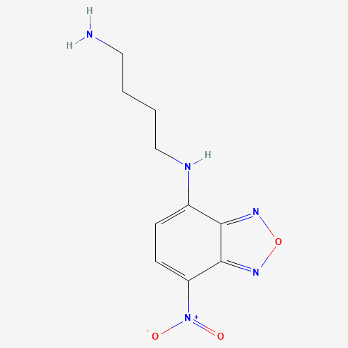 N'-(4-nitro-2,1,3-benzoxadiazol-7-yl)butane-1,4-diamine (CAS: 433217-92-6) - Chemical Structure and Molecular Formula 