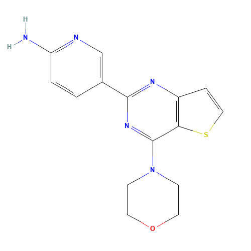 5-(4-morpholin-4-ylthieno[3,2-d]pyrimidin-2-yl)pyridin-2-amine (CAS: 1033733-45-7) - Related Chemical Product