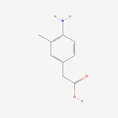 2-(4-amino-3-methylphenyl)acetic acid (CAS: 705240-99-9) - Chemical Structure and Molecular Formula 