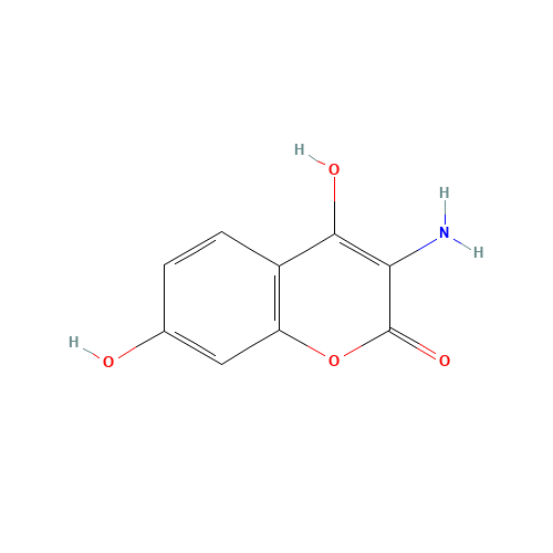 3-amino-4,7-dihydroxychromen-2-one (CAS: 22375-63-9) - Related Chemical Product