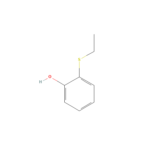 2-ethylsulfanylphenol (CAS: 29549-60-8) - Chemical Structure and Molecular Formula 