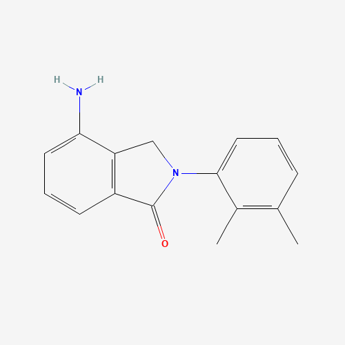4-amino-2-(2,3-dimethylphenyl)-3H-isoindol-1-one (CAS: 183270-22-6) - Chemical Structure and Molecular Formula 