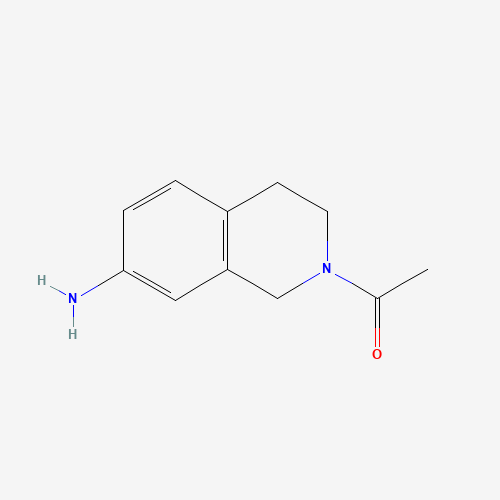 1-(7-amino-3,4-dihydro-1H-isoquinolin-2-yl)ethanone (CAS: 81885-67-8) - Chemical Structure and Molecular Formula 