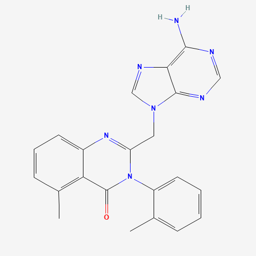 2-[(6-aminopurin-9-yl)methyl]-5-methyl-3-(2-methylphenyl)quinazolin-4-one (CAS: 371242-69-2) - Related Chemical Product