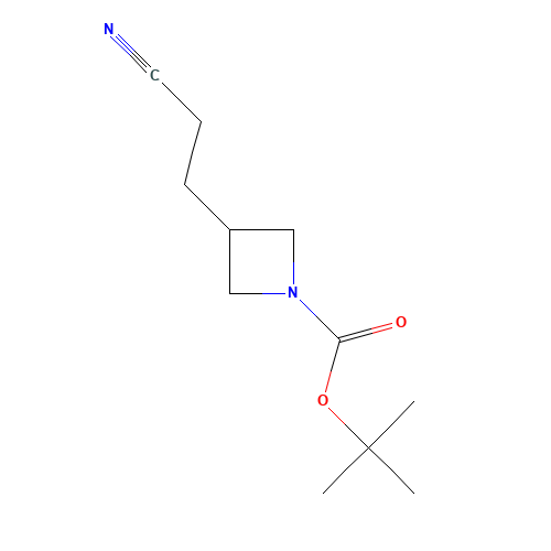 tert-butyl 3-(2-cyanoethyl)azetidine-1-carboxylate (CAS: 154748-54-6) - Chemical Structure and Molecular Formula 