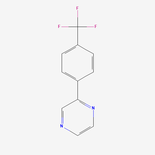 2-[4-(trifluoromethyl)phenyl]pyrazine (CAS: 380626-88-0) - Chemical Structure and Molecular Formula 