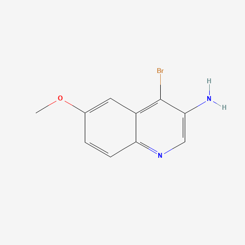 4-bromo-6-methoxyquinolin-3-amine (CAS: 872714-60-8) - Chemical Structure and Molecular Formula 