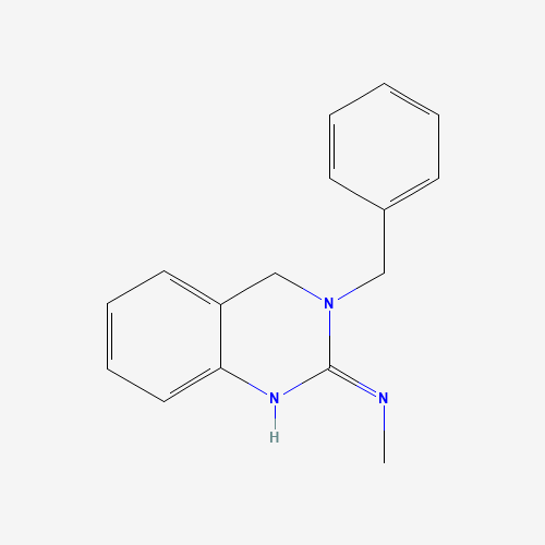 3-benzyl-N-methyl-4H-quinazolin-2-amine (CAS: 76285-40-0) - Chemical Structure and Molecular Formula 