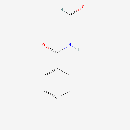 4-methyl-N-(2-methyl-1-oxopropan-2-yl)benzamide (CAS: 93628-73-0) - Chemical Structure and Molecular Formula 