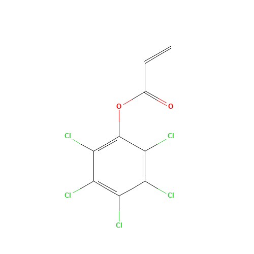 (2,3,4,5,6-pentachlorophenyl) prop-2-enoate (CAS: 4513-43-3) - Chemical Structure and Molecular Formula 