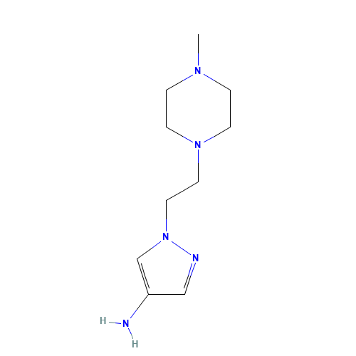 1-[2-(4-methylpiperazin-1-yl)ethyl]pyrazol-4-amine (CAS: 1201363-83-8) - Related Chemical Product