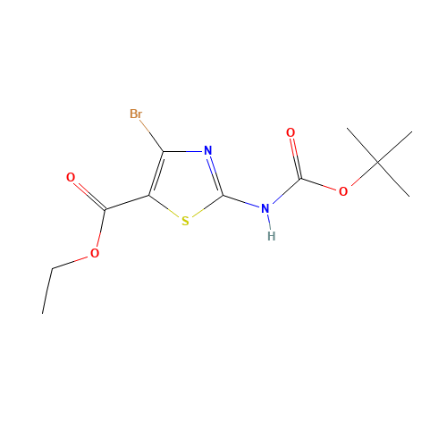 ethyl 4-bromo-2-[(2-methylpropan-2-yl)oxycarbonylamino]-1,3-thiazole-5-carboxylate (CAS: 1355249-31-8) - Related Chemical Product