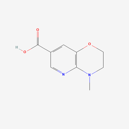 4-methyl-2,3-dihydropyrido[3,2-b][1,4]oxazine-7-carboxylic acid (CAS: 915707-58-3) - Chemical Structure and Molecular Formula 