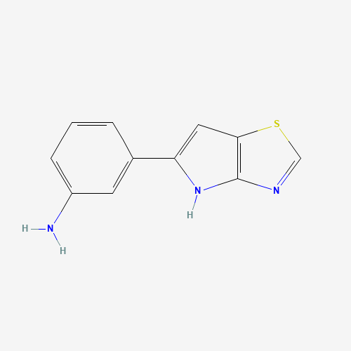 3-(4H-pyrrolo[2,3-d][1,3]thiazol-5-yl)aniline (CAS: 1258934-85-8) - Chemical Structure and Molecular Formula 