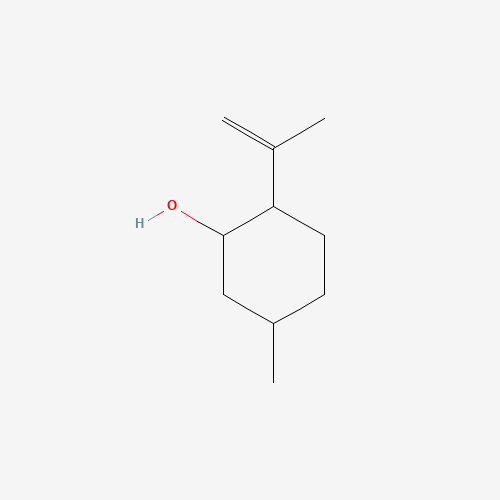5-methyl-2-prop-1-en-2-ylcyclohexan-1-ol (CAS: 7786-67-6) - Chemical Structure and Molecular Formula 