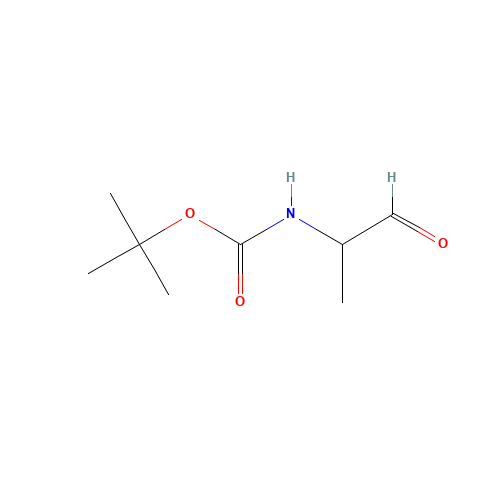 tert-butyl N-(1-oxopropan-2-yl)carbamate (CAS: 114857-00-0) - Chemical Structure and Molecular Formula 