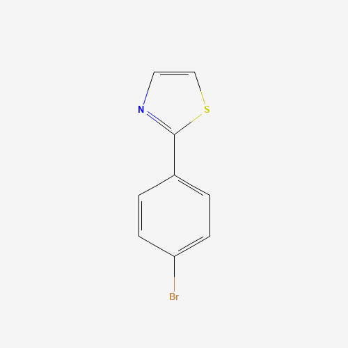2-(4-bromophenyl)-1,3-thiazole (CAS: 27149-27-5) - Chemical Structure and Molecular Formula 