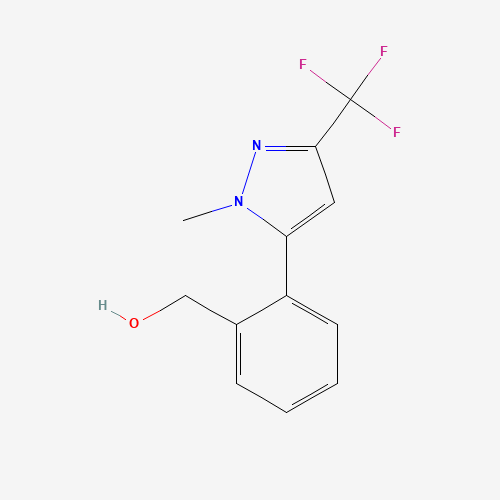 [2-[2-methyl-5-(trifluoromethyl)pyrazol-3-yl]phenyl]methanol (CAS: 892502-29-3) - Related Chemical Product