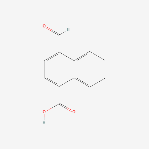 4-formylnaphthalene-1-carboxylic acid (CAS: 219685-15-1) - Chemical Structure and Molecular Formula 