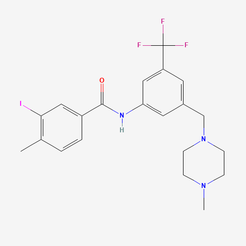 3-iodo-4-methyl-N-[3-[(4-methylpiperazin-1-yl)methyl]-5-(trifluoromethyl)phenyl]benzamide (CAS: 884600-98-0) - Related Chemical Product