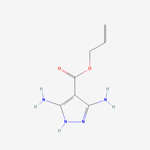 prop-2-enyl 3,5-diamino-1H-pyrazole-4-carboxylate (CAS: 1613191-73-3) - Chemical Structure and Molecular Formula 