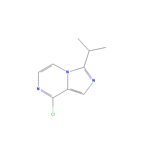 8-chloro-3-propan-2-ylimidazo[1,5-a]pyrazine (CAS: 1320266-90-7) - Chemical Structure and Molecular Formula 