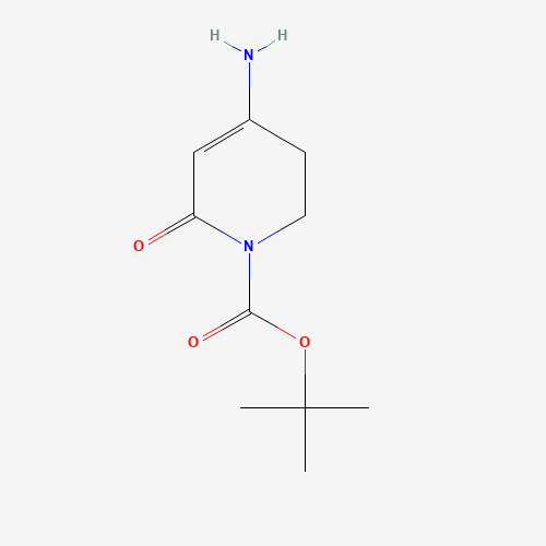 tert-butyl 4-amino-6-oxo-2,3-dihydropyridine-1-carboxylate (CAS: 1333319-62-2) - Chemical Structure and Molecular Formula 