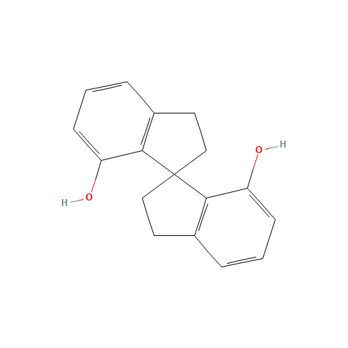 3,3'-spirobi[1,2-dihydroindene]-4,4'-diol (CAS: 223259-63-0) - Chemical Structure and Molecular Formula 