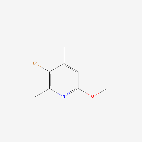 3-bromo-6-methoxy-2,4-dimethylpyridine (CAS: 819069-57-3) - Chemical Structure and Molecular Formula 