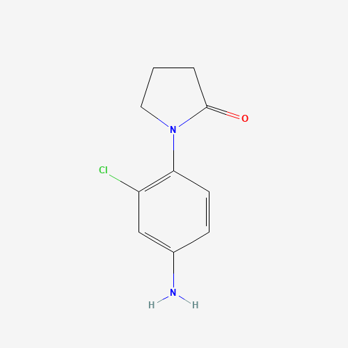 1-(4-amino-2-chlorophenyl)pyrrolidin-2-one (CAS: 444002-88-4) - Chemical Structure and Molecular Formula 
