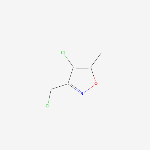 4-chloro-3-(chloromethyl)-5-methyl-1,2-oxazole (CAS: 344329-96-0) - Chemical Structure and Molecular Formula 