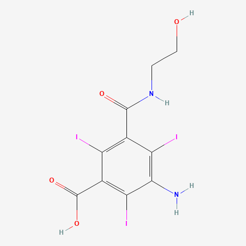 3-amino-5-(2-hydroxyethylcarbamoyl)-2,4,6-triiodobenzoic acid (CAS: 22871-58-5) - Related Chemical Product