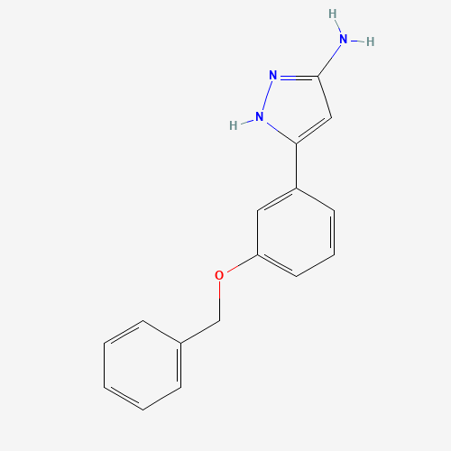 5-(3-phenylmethoxyphenyl)-1H-pyrazol-3-amine (CAS: 502132-95-8) - Related Chemical Product