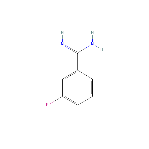 3-fluorobenzenecarboximidamide (CAS: 69491-64-1) - Chemical Structure and Molecular Formula 