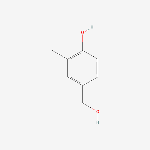 4-(hydroxymethyl)-2-methylphenol (CAS: 18299-15-5) - Chemical Structure and Molecular Formula 