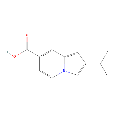 2-propan-2-ylindolizine-7-carboxylic acid (CAS: 1180526-33-3) - Chemical Structure and Molecular Formula 
