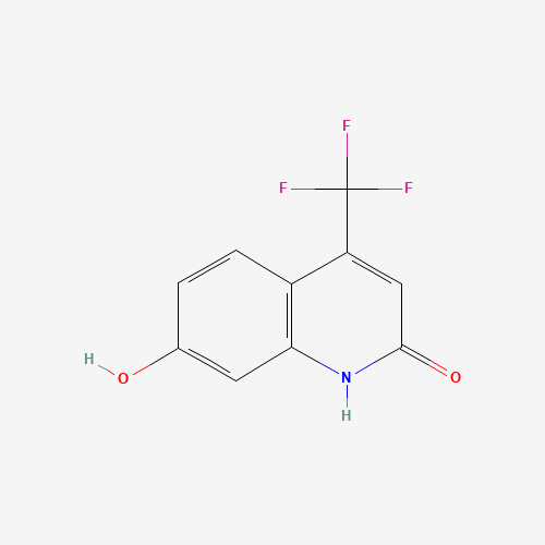 7-hydroxy-4-(trifluoromethyl)-1H-quinolin-2-one (CAS: 73496-29-4) - Chemical Structure and Molecular Formula 
