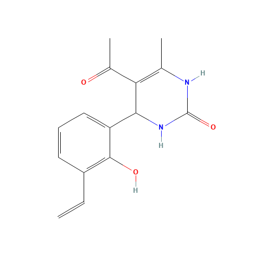 5-acetyl-4-(3-ethenyl-2-hydroxyphenyl)-6-methyl-3,4-dihydro-1H-pyrimidin-2-one (CAS: 392314-89-5) - Related Chemical Product